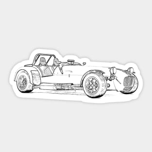 Lotus 7 Wireframe Sticker